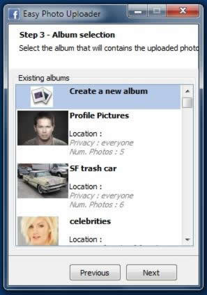 Easy Photo Uploader for Facebook 3.0.6.0 software screenshot