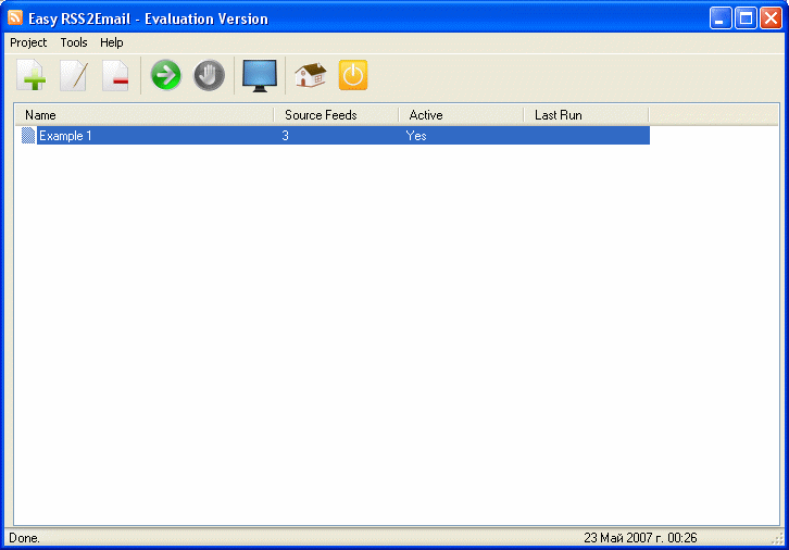 Easy RSS2Email 2.02 software screenshot