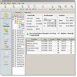 Easy Time Tracking 6.0.6 software screenshot