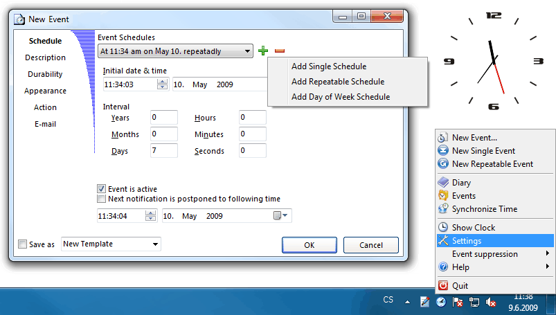 Easy Time 5.1 software screenshot