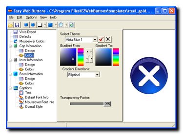 Easy Web Buttons 3.02 software screenshot