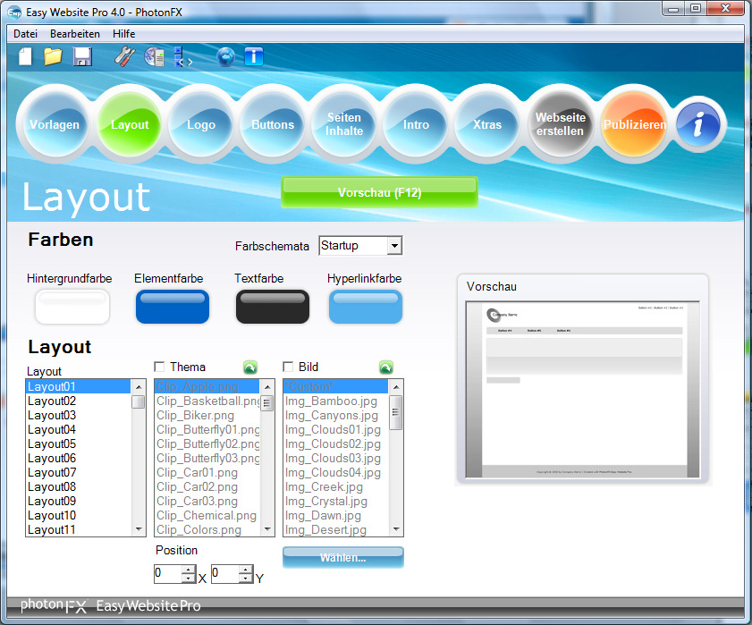 Easy Website Pro 4.1.1 software screenshot