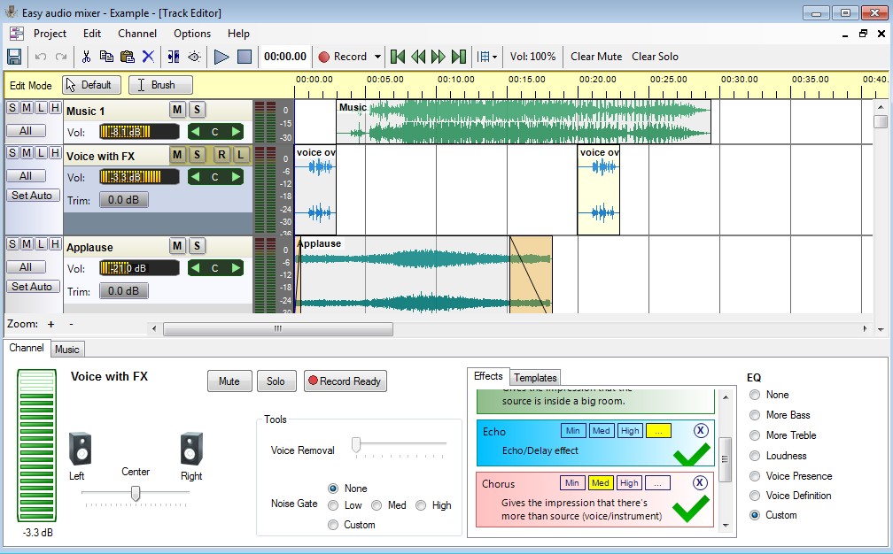 Easy audio mixer 2.3.2 software screenshot