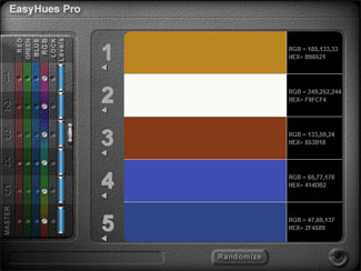 EasyHues Pro 2.1 software screenshot