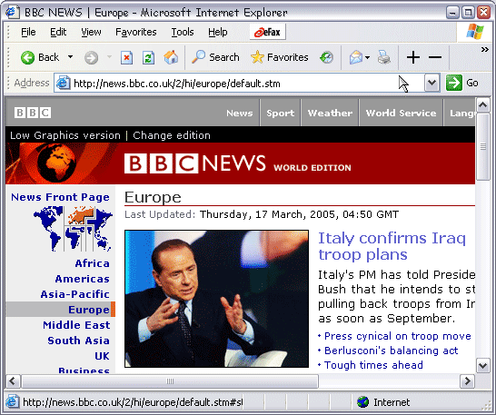 EasyRead 1.0 software screenshot