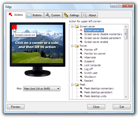 Edgy 3.1 software screenshot