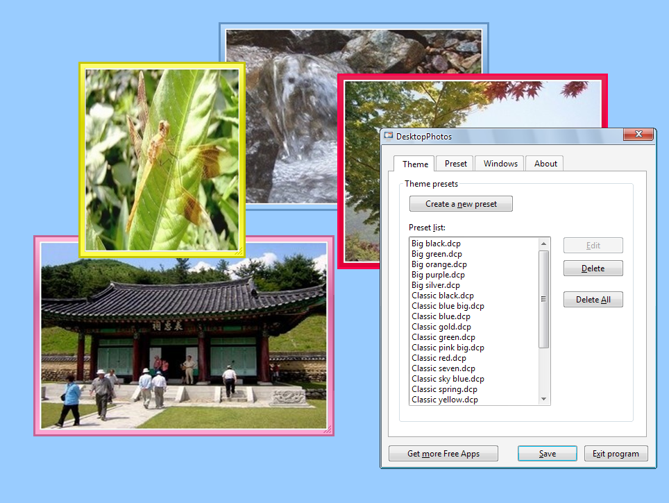 Effective DesktopPhotos 3.5 software screenshot