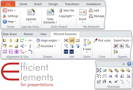 Efficient Elements for presentations 1.5.342 software screenshot