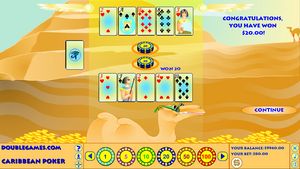 Egyptian Caribbean Poker 1.0 software screenshot