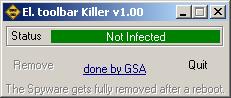 El. Toolbar Killer 1.02 software screenshot