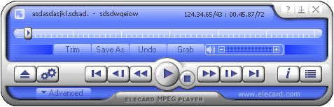 Elecard MPEG Player 5.8 Build 36317.1210 software screenshot