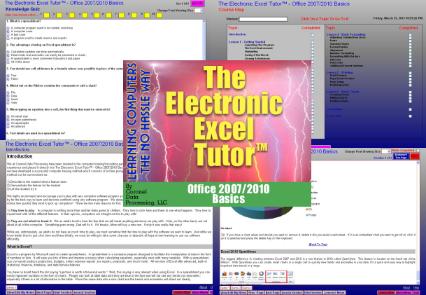 Electronic Excel Tutor - Office 2007/2013 Basics 2014.1 software screenshot