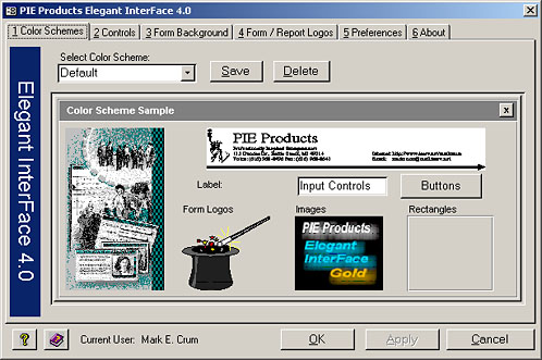 Elegant InterFace 4.0 4.0 04-06-03 software screenshot