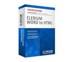 Elerium Word to HTML .NET 1.5 software screenshot