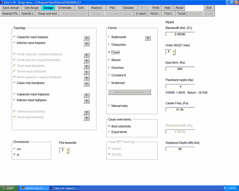 Elsie 2.59 software screenshot