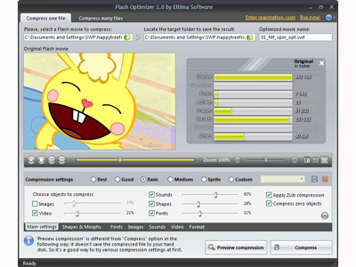 Eltima Flash Optimizer 2.0 software screenshot