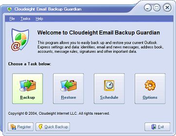 Email Guardian for Outlook Express 1.1 software screenshot