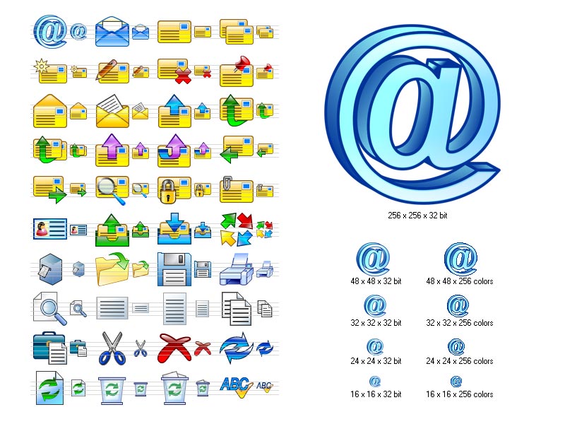 Email Icon Set 2011.1 software screenshot