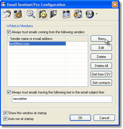 Email Sentinel Pro Email AntiVirus 2.7.8 software screenshot
