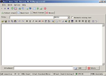 Email Spider And Verifier 9.15 software screenshot