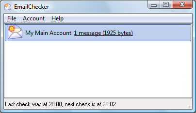 EmailChecker 1.17 software screenshot