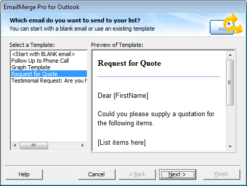 EmailMerge for Outlook 4.1.6093 software screenshot