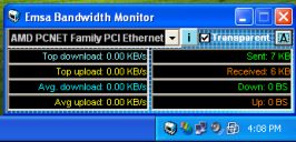Emsa Bandwidth Monitor 1.0.44 software screenshot