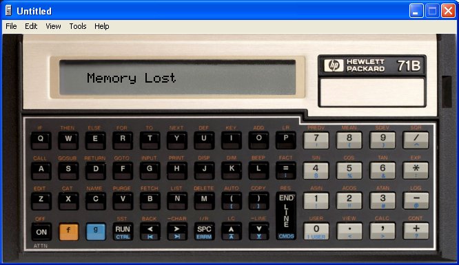 Emu71 1.05 software screenshot