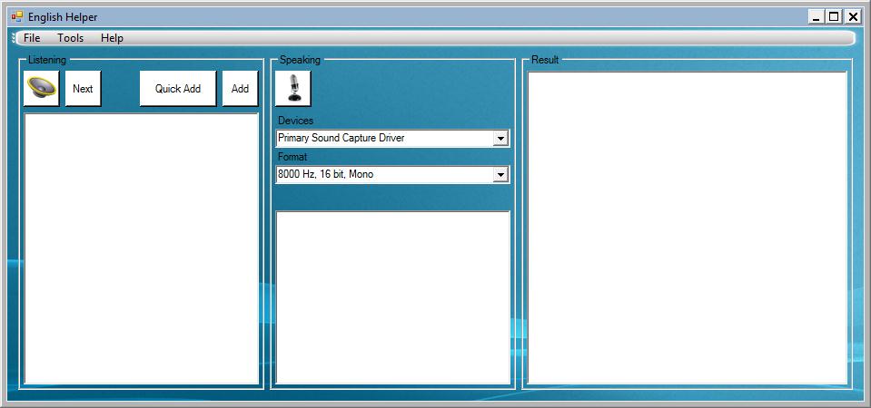 English Helper 1.1 Alpha software screenshot