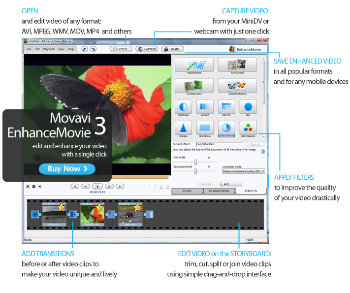EnhanceMovie 3.0.9 software screenshot