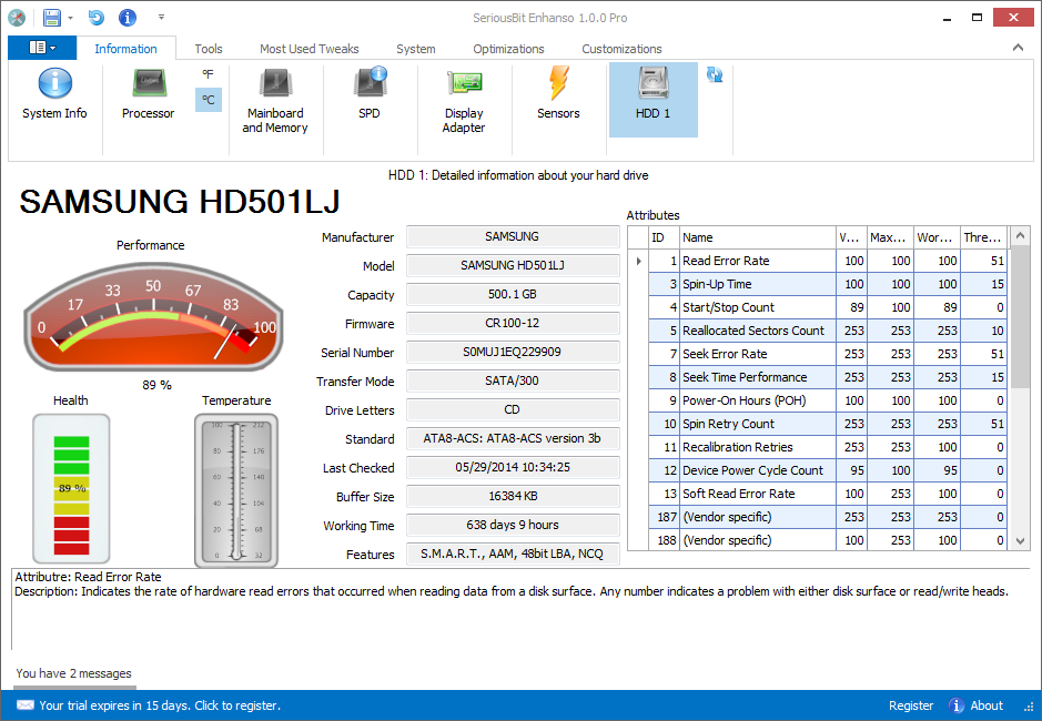 Enhanso Pro 1.1.4 software screenshot