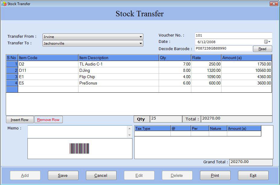 Enterprise Financial Software 3.0.1.5 software screenshot