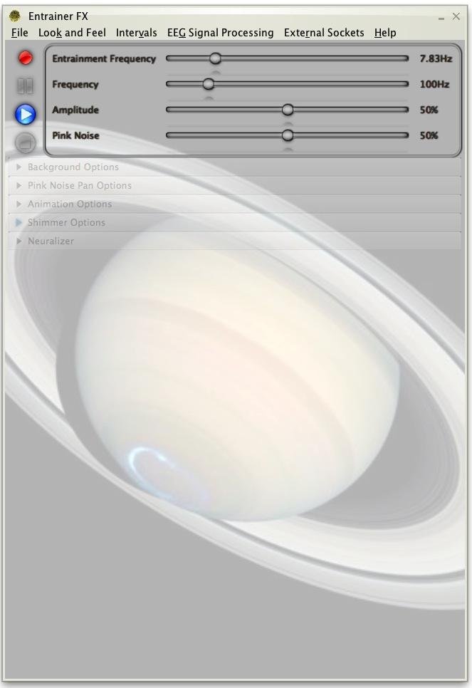 Entrainer FX 6.0.2 software screenshot