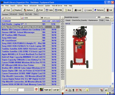 Equipment Tracker Pro 3.1 software screenshot