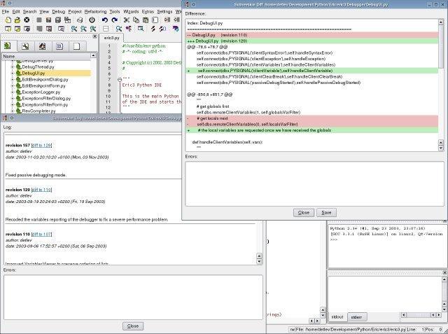 Eric IDE 17.05 software screenshot