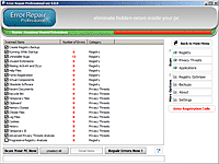 Error Repair Professional 4.23 software screenshot