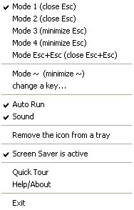 EscapeClose 1.6 software screenshot