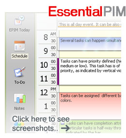 EssentialPIM Pro Desktop Edition 1.8 software screenshot