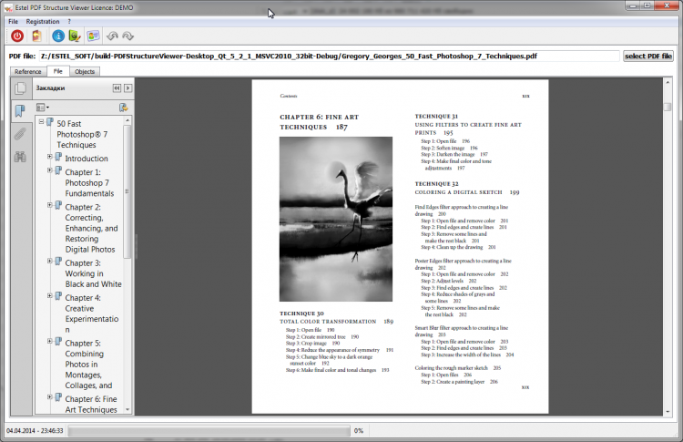 Estel PDF Structure Viewer 1.5 software screenshot