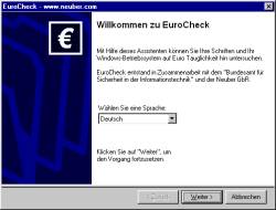 EuroCheck 1.4 software screenshot