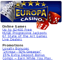 Europa Casino - $2400 Bonus! 4.2011 P. software screenshot