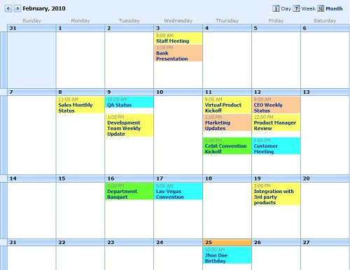 Event Calendar Plus 1.9.4 software screenshot