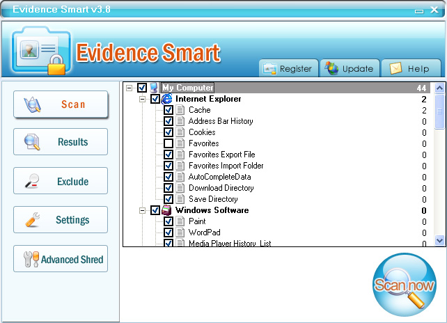 EvidenceSmart 2011.06 software screenshot