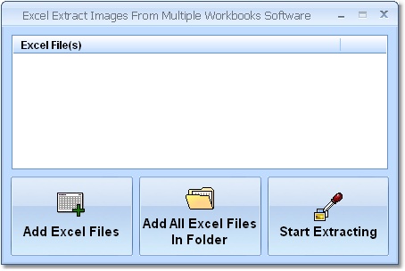Excel Extract Images From Multiple Workbooks Software 7.0 software screenshot