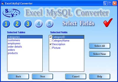 Excel MySQL 3 software screenshot
