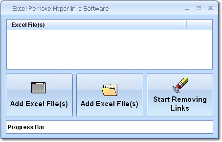 Excel Remove Hyperlinks Software 7.0 software screenshot