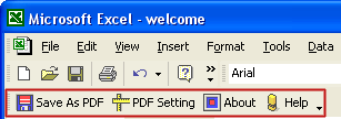 Excel to PDF Converter 4.0 software screenshot