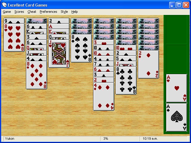 Excellent Card Games 2.01 software screenshot