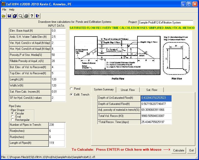 Exfilt 4.1 software screenshot