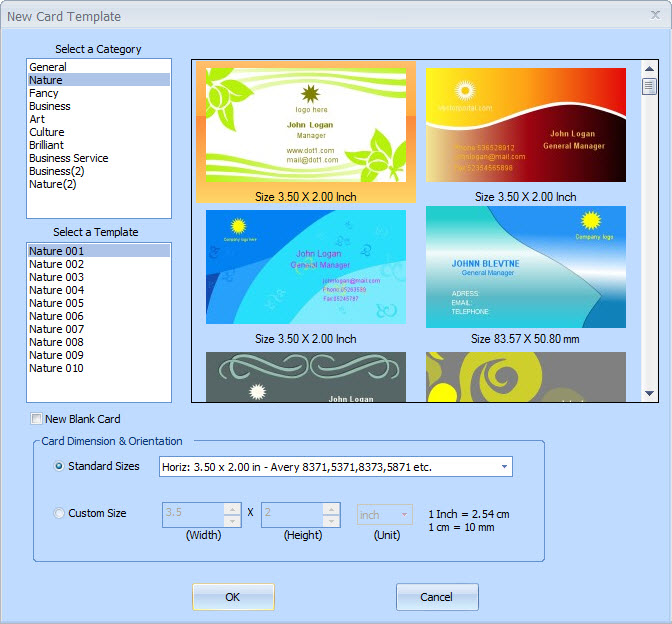 EximiousSoft Business Card Designer 5.10 software screenshot
